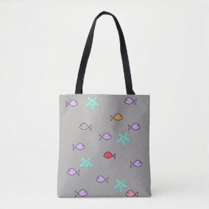 Fisch Welt All Over Print-Tasche