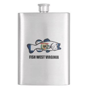 Fisch West Virginia Flachmann