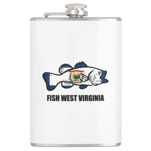 Fisch West Virginia Flachmann