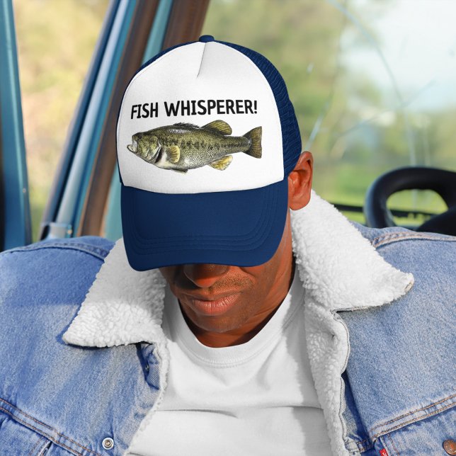 Fisch Whisperer Funny Fishing Fischer Angler Truckerkappe (Von Creator hochgeladen)