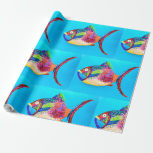 Fisch-Wrapping-Papier Geschenkpapier