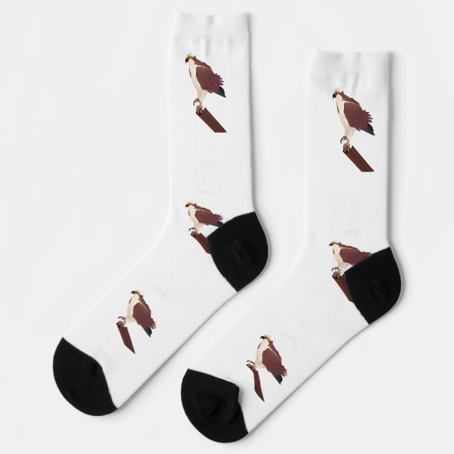 Fischadler Habicht Raubvogel Thunder_Cove Socken (Linkes Detail)