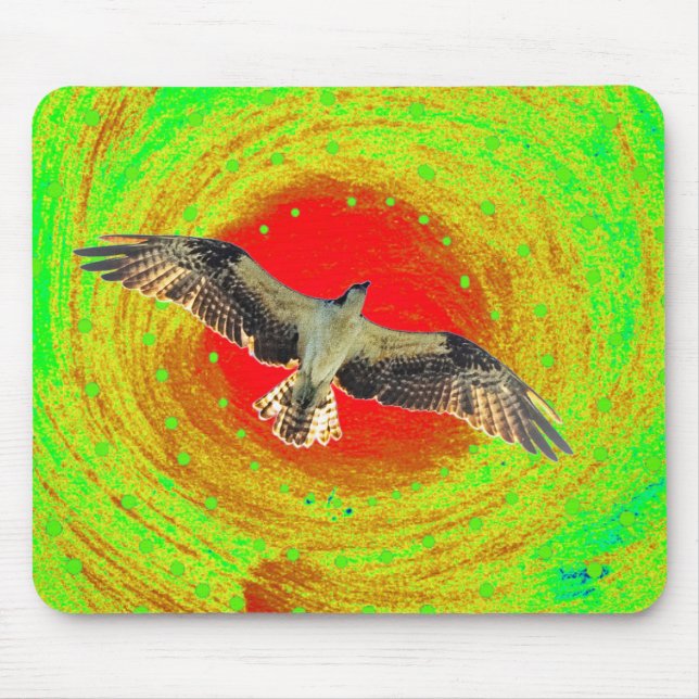 Fischadler Vogel Mousepad (Vorne)
