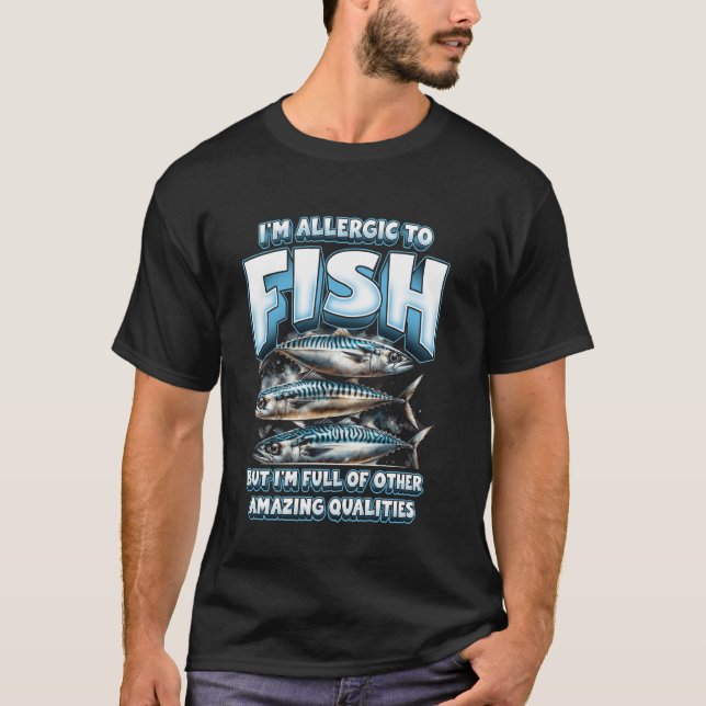 Fischallergie T-Shirt (Vorderseite)