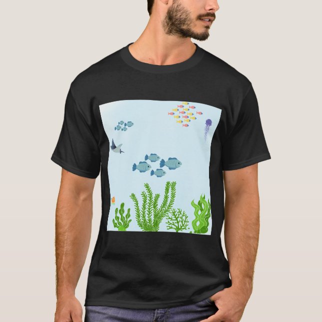 Fischaquarium T-Shirt (Vorderseite)