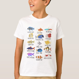 Fischarten von Süßwasserfischen T-Shirt