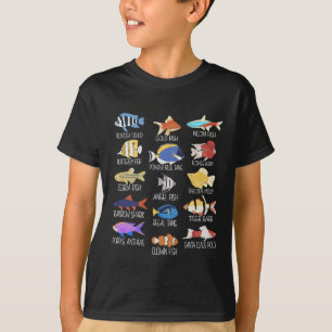 Fischarten von Süßwasserfischen T-Shirt