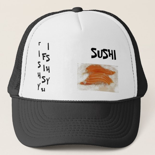 FISCHARTIGE SUSHI TRUCKERKAPPE (Vorderseite)