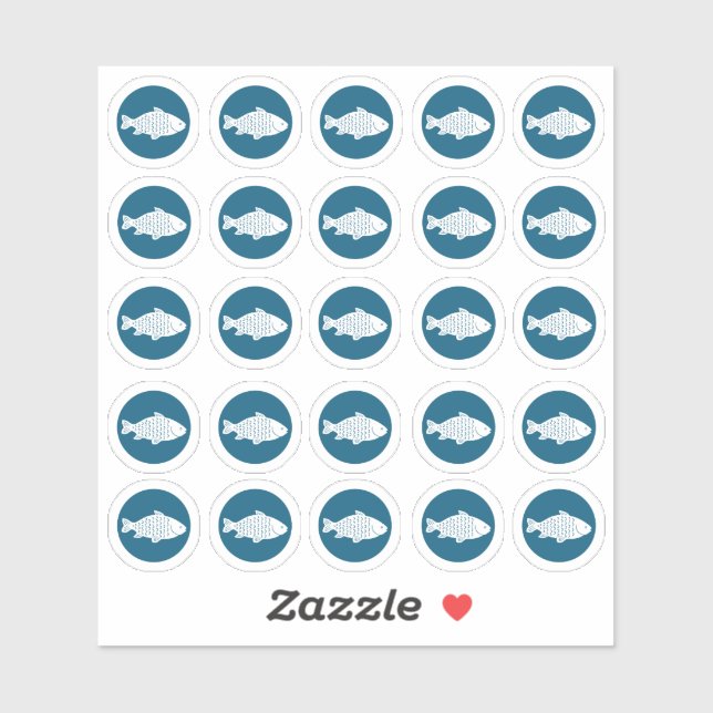 Fischaufkleber zur Auswahl Aufkleber (Blatt)