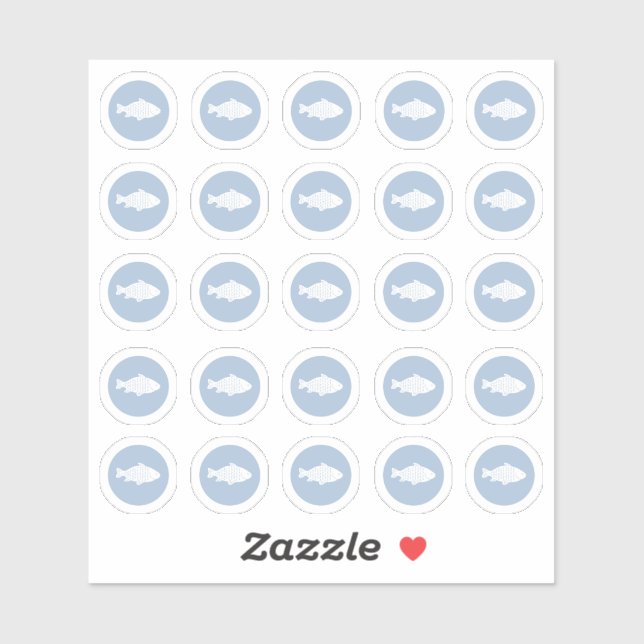 Fischaufkleber zur Auswahl Aufkleber (Blatt)