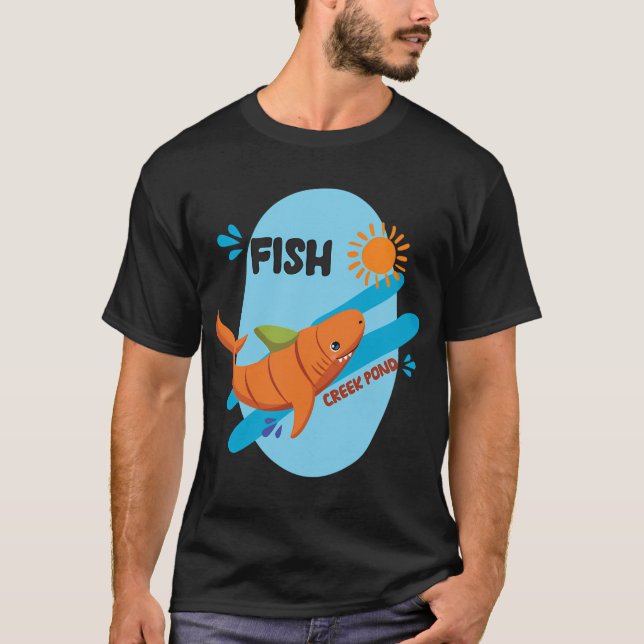 Fischbach Teich T-Shirt (Vorderseite)