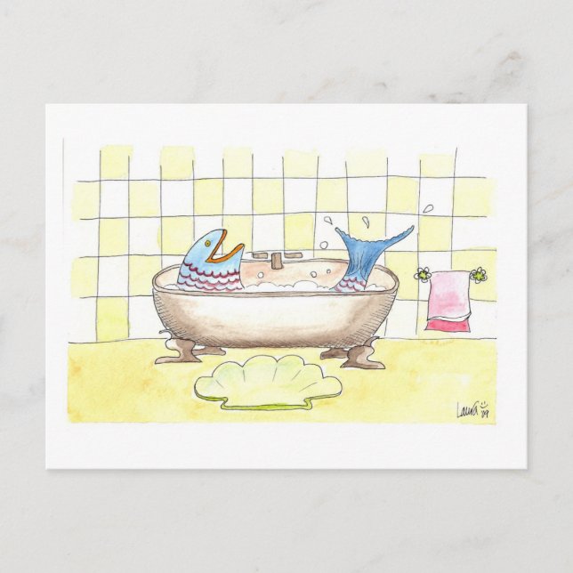 FischBath Postkarte (Vorderseite)