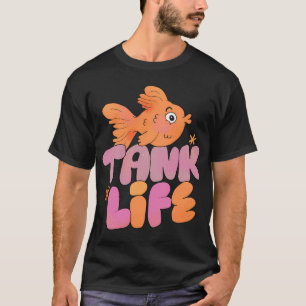 Fischbeckenleben (Lila) T-Shirt