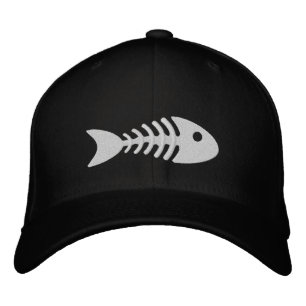 Fischbein Bestickte Kappe