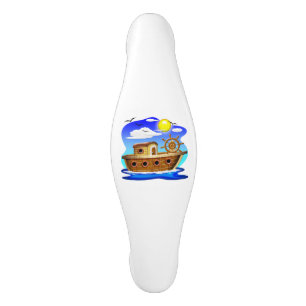 Fischboot Cartoon Keramik Schrankknauf