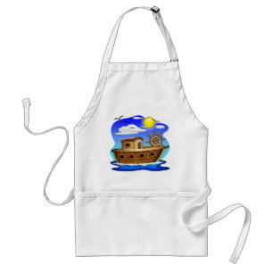 Fischboot Cartoon Schürze