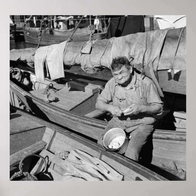 Fischboot kochen - Weihnachten 1938 Poster (Vorne)