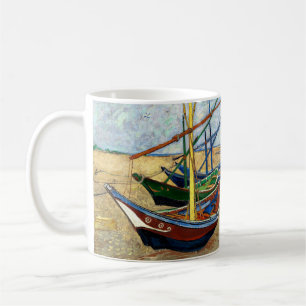 Fischboote am Strand von Saintes-Maries - Van Gogh Kaffeetasse