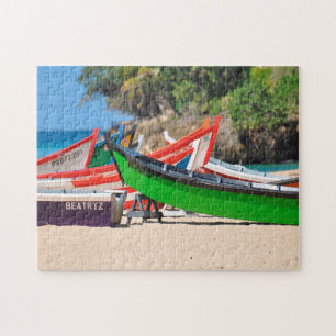 Fischboote an einem Strand Puerto Rico. Puzzle