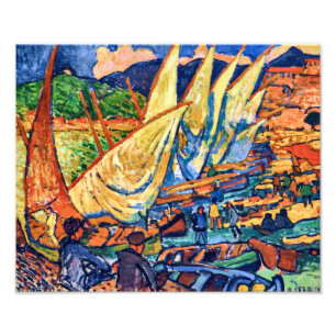 Fischboote, Collioure Andre Derain Fotodruck