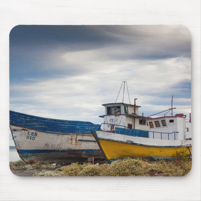 Fischboote Mousepad (Vorne)