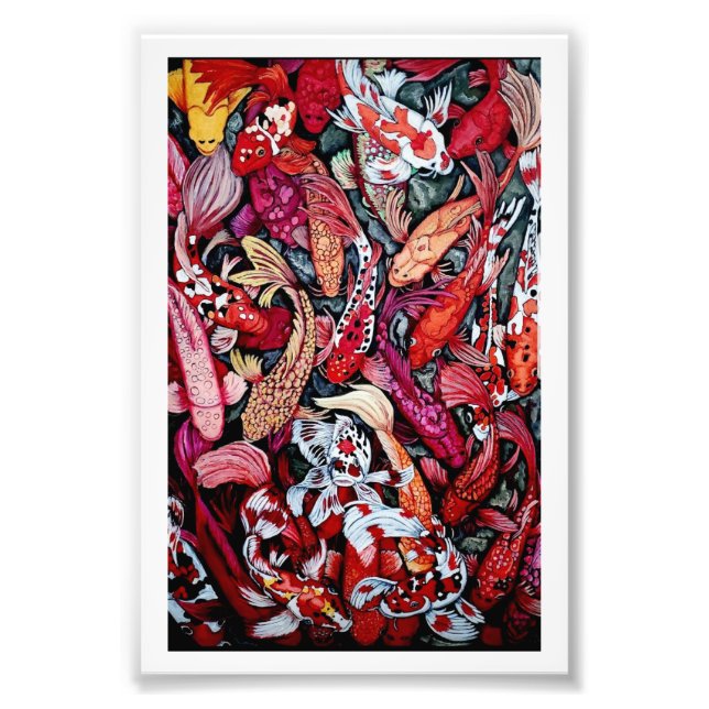 Fischchaos Fotodruck (Vorne)