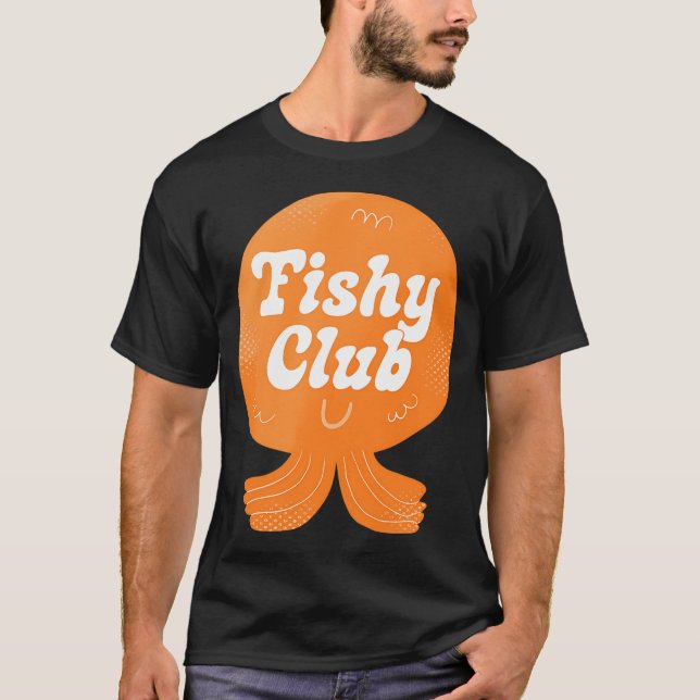 Fischclub-Abzeichen T-Shirt (Vorderseite)