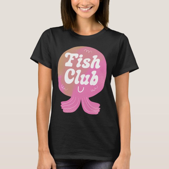 Fischclub-Abzeichen T-Shirt (Vorderseite)