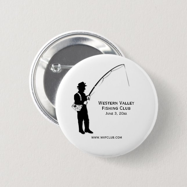 Fischclub zum Eröffnungstag Button (Vorne & Hinten)