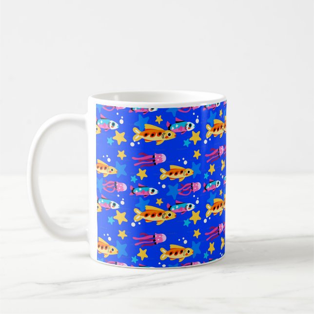 Fischdesign Kaffeetasse (Links)