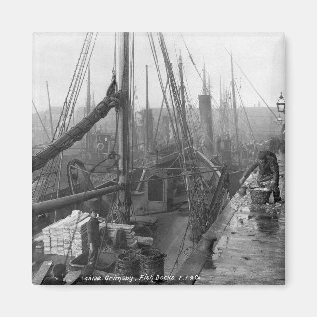 Fischdocks, Grimsby, Anfang des 20. Jahrhunderts Magnet (Vorne)