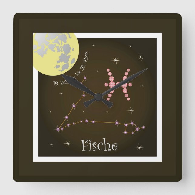 Fische 19. Februar bis 20. März Uhr (Vorderseite)