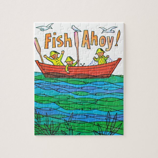 Fische ahoi! puzzle (Vertikal)