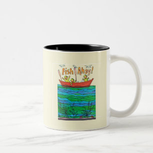 Fische ahoi! zweifarbige tasse
