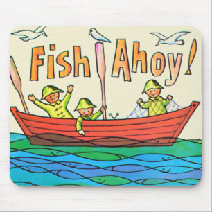 Fische Ahoy! Mousepad