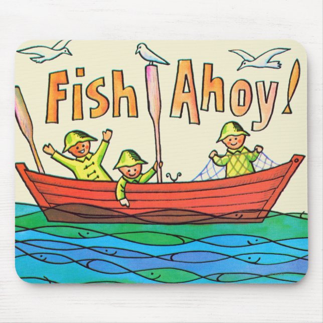 Fische Ahoy! Mousepad (Vorne)