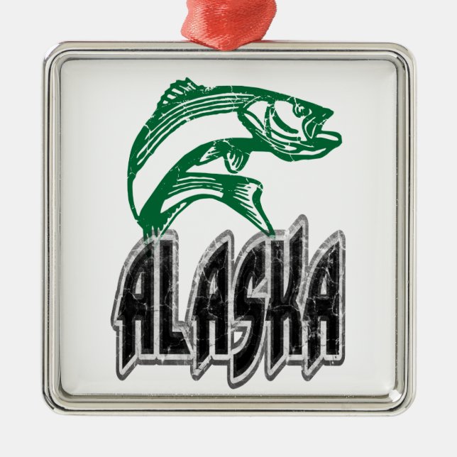 FISCHE ALASKA ORNAMENT AUS METALL (Vorne)