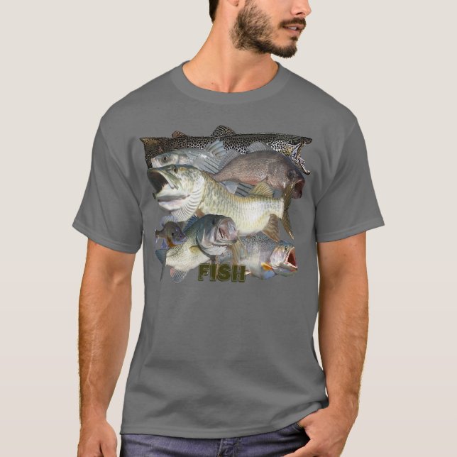 Fische an T-Shirt (Vorderseite)