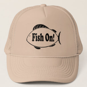 Fische an truckerkappe