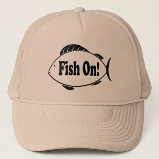 Fische an truckerkappe