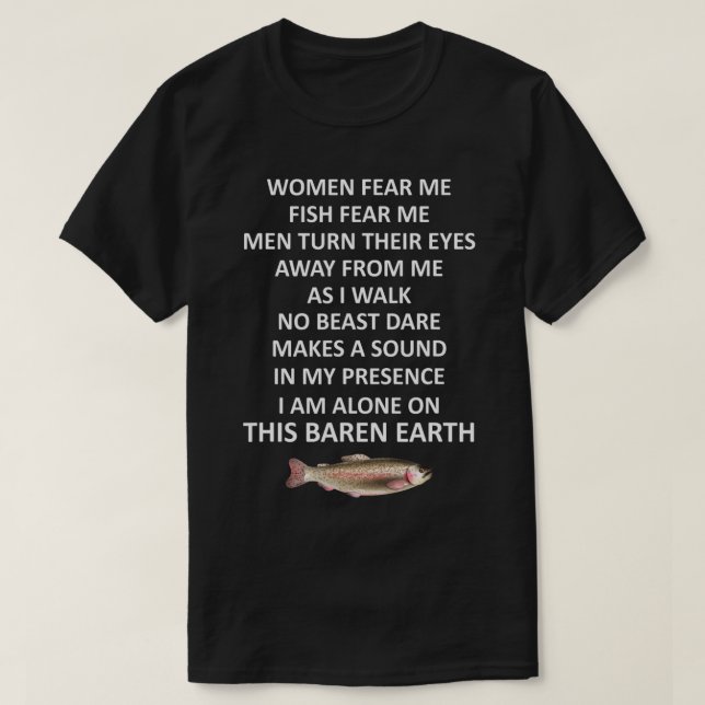 Fische Angst Frauen Ich Fische Angst, dass Männer  T-Shirt (Design vorne)