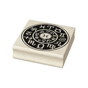 Fische Astrologischer Himmelsstempel Gummistempel
