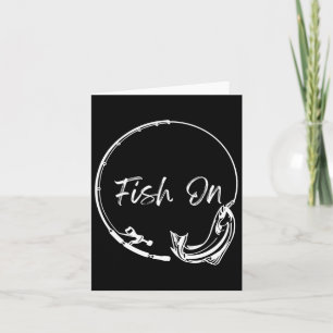 Fische auf dem Fang Funny Sprichwort Fischen Spaß Karte