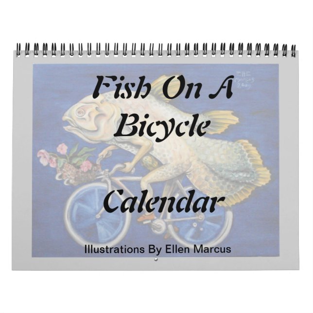 Fische auf einem Fahrrad-Kalender Kalender (Titelbild)