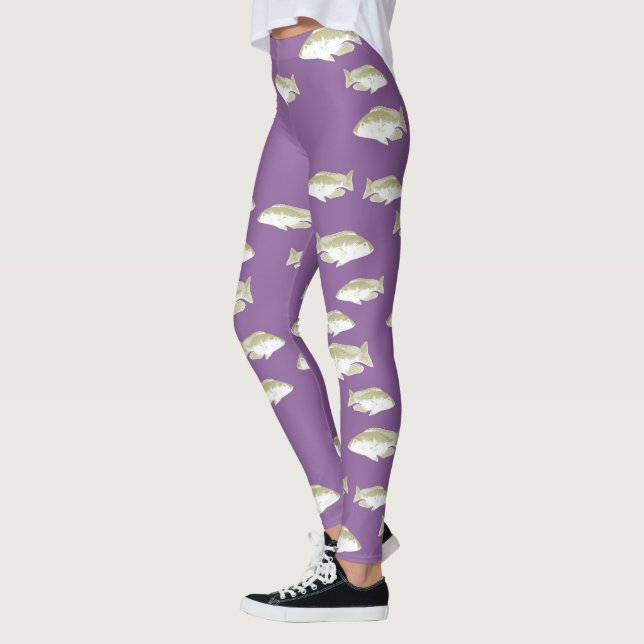 Fische auf lila leggings (Links)