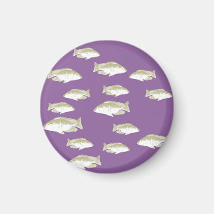 Fische auf lila magnet
