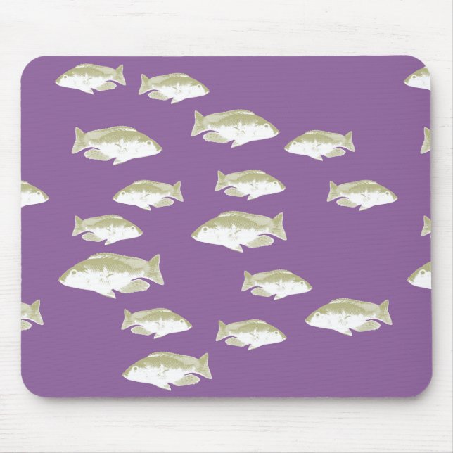 Fische auf lila mousepad (Vorne)