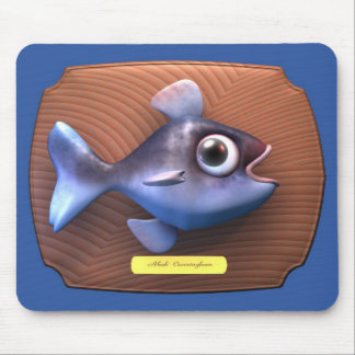 Fische auf Schneidebrett Mousepad