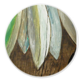 Fische auf Treibholz Keramikknauf