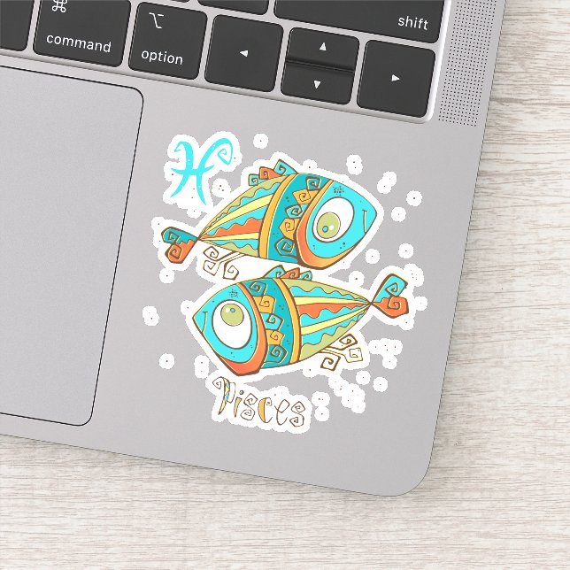 Fische Aufkleber (Detail)